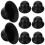 8Pcs Portable Black Plastic Hat Stands Hat Support for Various Hats 9