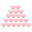 20 Hartvormige Plastic Sluitklemmen Roze 7
