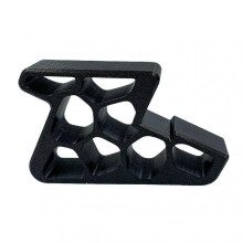 (Black) Heavy Duty Window Balcony Door Stopper Anti-Slip, Rail-Lock Design for Bedroom, Apartment, Garage & Home Use