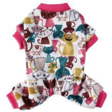 (S, Multicolour) Pet Pajamas for Dogs Soft Clothes Pet Dog Pajamas Jumpsuit Stretchy Doggie Puppy Clothes Outift