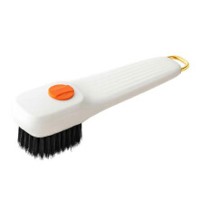 (Lvory) Press Automatic-filling Shoe Brush Multipurpose Soft Bristles Shoe Cleaning Brush for Sport Shoes