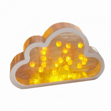 (Yellow) Handmade Tulip Pattern Desk Lamp Night Light and Mirror Room Ornament for Living Room Bedroom Office