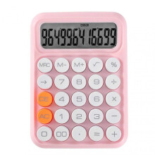 (Pink) Small Colorful Calculator with LCD Display Portable Lightweight Dedicate Calculator for Home