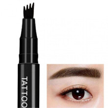 (04 Black) Durable Liquid Eyebrow Pencil Smudge-Proof Eyebrow Pencil Gift for Friends Family Members