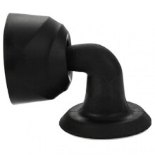(Black Curved) Punch-free Silicone Door Stop Flexible Anti-bump Door Block Wear-resistance Anti-collision Doorstop