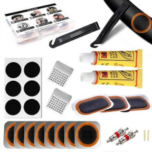 (Double Glue Valve) Universal Bike Tyre Mend Kit High-quality Sturdy Tire Repair Bag for Bike