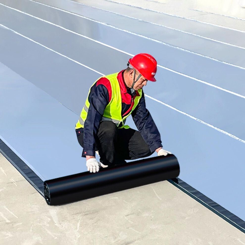 Butyl Tape For Roof Leaks And Cracks, Aluminum Backed Selfadhesive Waterproof Sealing Tape, 3.28 Ft X 16.4 Ft 9339159411605