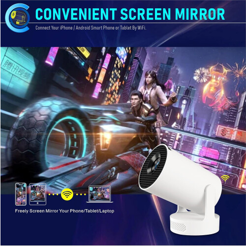 Mini 720P HD Portable LED Projector 4K Decoding Auto Keystone Correction 25110 Inches Screen 2