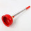 Red Bathroom Plunger Rubber Suction Tool with Steel Handle 8