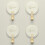 (Four Pack, White) Entryway Decorative Key Hooks Heavy Duty Coats Clothes Hook for Front Door Kitchen Hallway 2