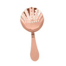 Stainless Steel Rose Gold Cocktail Strainer Professional Bar Strainer For Bartending Mixologists Filtering Large Fruit