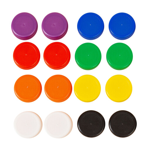 200pcs plastic bottle caps for kids diy craft making 1
