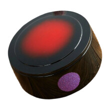 Round Lunch Box With Leak Proof Lid For Home Meal-Spots black