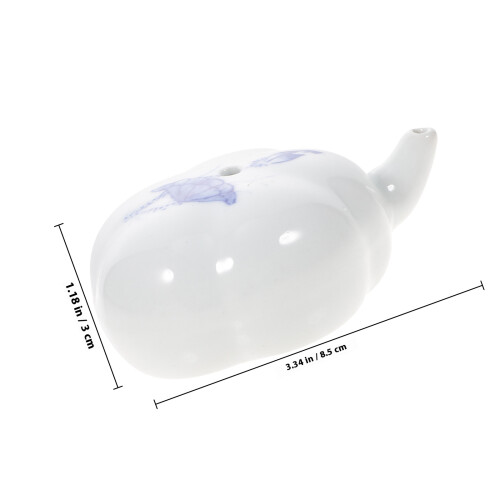 Creative White Ceramic Ink Container Water Dropper for Calligraphy 1
