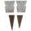 4Pcs Wedges Replacement Handles Cone Shaped Supplies 1
