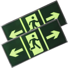 Exitrichting Sticker 2 Set 12,4 x 5,3 x 0,4 Duim