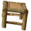 Vintage Bamboo Stool Home Laundry Stool Light Brown Cozy Seat 4