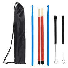 Set Drumstel Borstel Klopper Draagbare Drum Draadborstels Met Tas