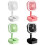 (Black) Folding Desk Light Fan Mini Hand-held Cooler Cooling USB Rechargeable Fan 2