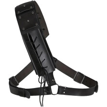 Light Sabers Belt Holster Medieval Renaissance Style Sabre Back Holster PU Leather Adjustable Belt Cosplay Black