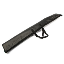 Sword Bag Black PU Leather With Zipper Closure Long Multifunctional Storage Sword Carry Bag For Martial Arts Training