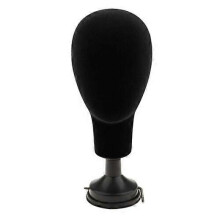 (Black) Wig Glasses Hat Display Holder Stand Professional Training Male Female Foam Headv