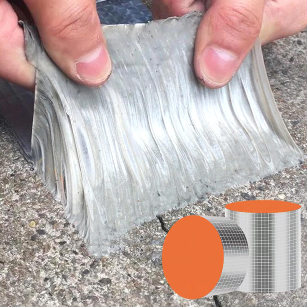 Butyl Tape Waterproof Tape Aluminium Foil Selfadhesive Sealing Tape For Roof Leak Gutter Pipes Concrete 30Cmx10m 9323874150529
