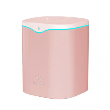 (Pink) 2L 2 Spray Port Air Humidifier For Bedroom Auto Shut Off Fine Mist USB Powered