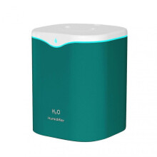 (Green) 2L 2 Spray Port Air Humidifier For Bedroom Auto Shut Off Fine Mist USB Powered