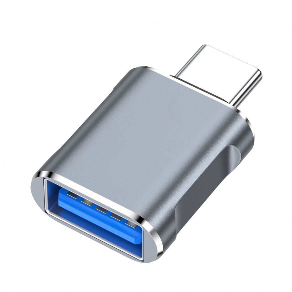 Usb Female To Type C Male Otg Adapter Converter Metal- Grey 7754000535576