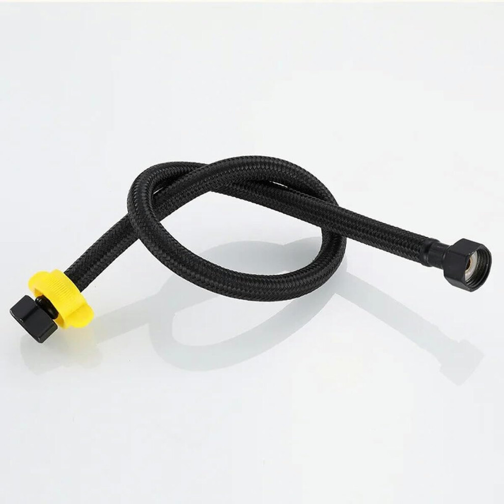 G1/2 Braided Flexible Water Supply Hose 60/80 Cm, Black, Faucet Connection Inlet Pipe For Kitchen And Bathroom Toilet 9105992345557