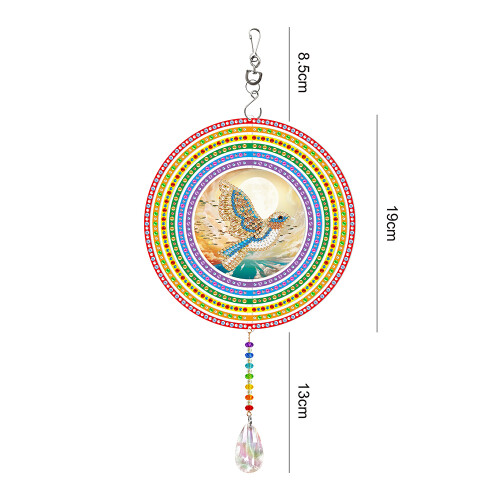 Ανεμοστρόβιλοι Diamond Crystal3D, μοναδικό σχέδιο, γλυπτά ανέμου από ανοξείδωτο ατσάλι 1