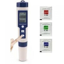 Soluzione per test dell'acqua multiparametrico, tester di salinità digitale con compensazione automatica della temperatura ATC, fornisce un