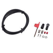 Hydraulic Disc Brake Hose Kit 6.6FT Rubber Metal Fittings for Flat & MR | Durable