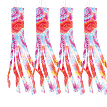 Decoração suspensa para exteriores, perfeita para dar um toque especial em cada estação. Biruta resistente de 40 polegadas com efeito tie-dye,