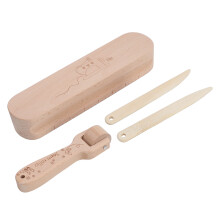 Beech Wood Tailor Clapper Set for Seam Flattening and Point Turning
