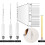 Hydrometer Kit for Precise Alcohol Testing, High Alcohol Content Measurement, Dual Scale Hydrometer with Temperature Calibration, Suitable for Home an 2