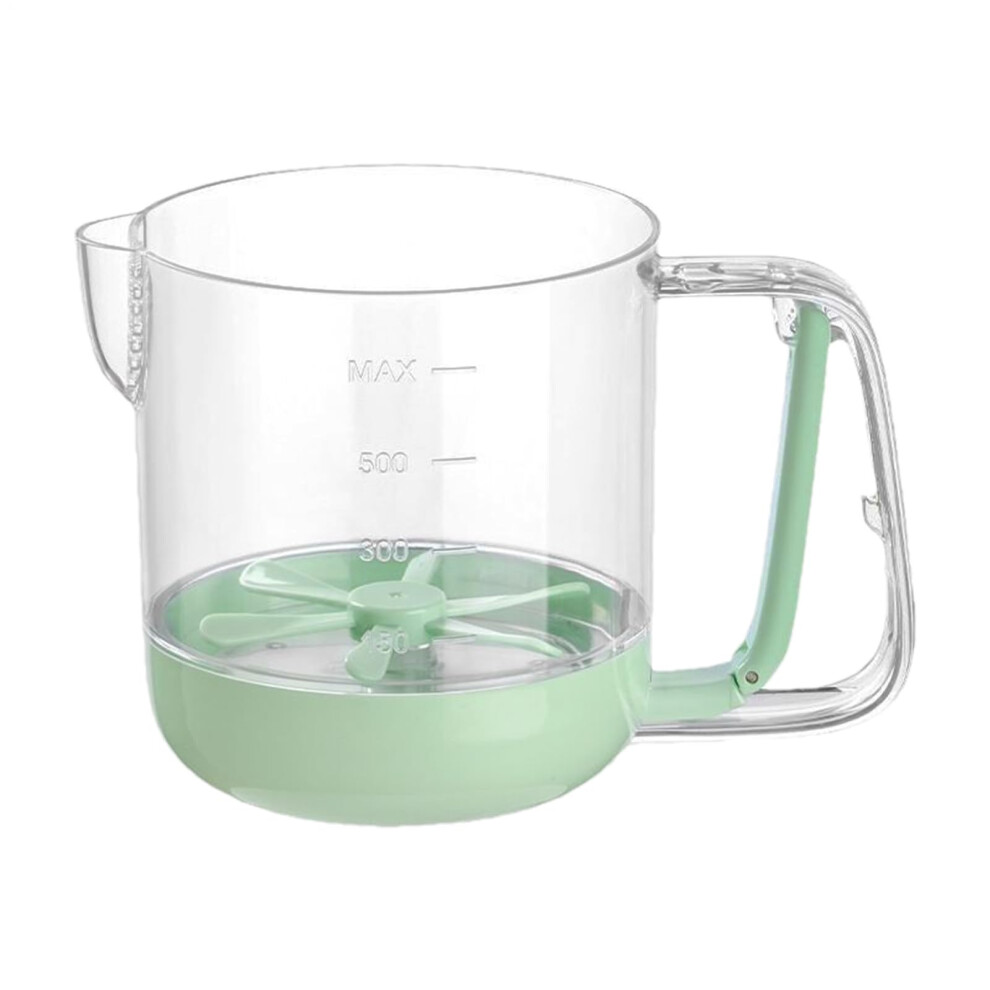 Hand Pressed Egg Stir Cup Manual Cream Beating Mixer Multifunctional Hand Push Whisk Green 6.38 X 4.8 X 4.53 Inches-image-OPC-PN6TDW2-NEW