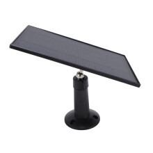 Black 8W Solar Panel for Doorbell & Outdoor Cameras IP66 360 Mount
