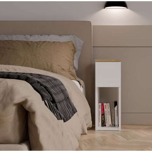 GALAX 20/1S WHITE/ARTISAN BEDSIDE TABLE 2