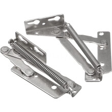 Door Hinges Timber 2X 80 Degree Sprung Hinges Soft Close Damper Lift Up Stay Cupboard Kitchen Cabinet Door Support