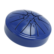 4 Inch Blue Mini Steel Tongue Drum 8 Notes with Drumstick & Music Book