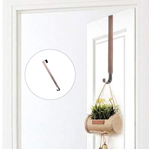 Crochet de porte rétractable en acier inoxydable, cintre robuste 1