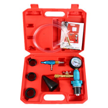 Coolant Vacuum Refill Kit Rubber Brass Steel Alloy Radiator Pressure Tester Purge Coolant Refill Tool