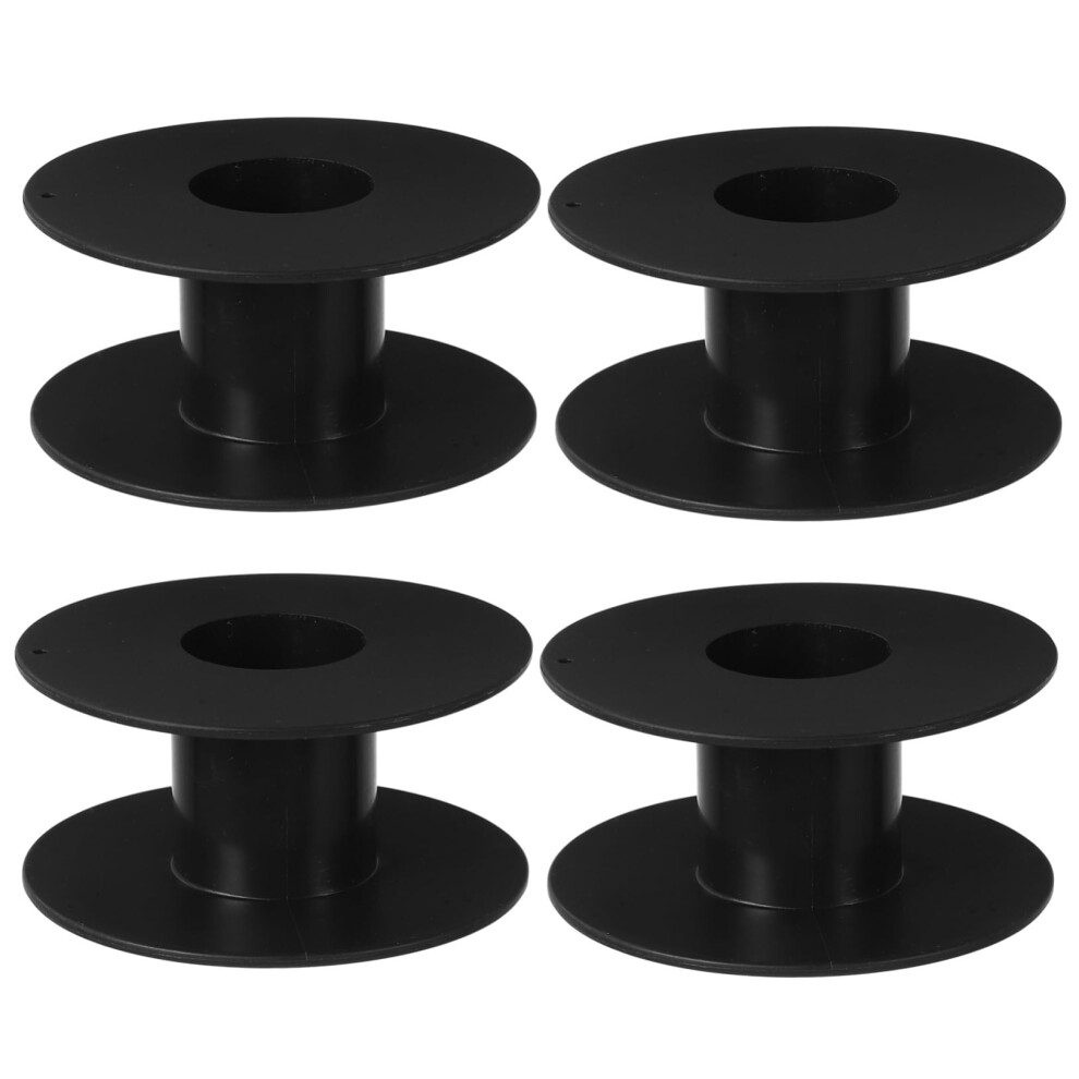Cord Reel 4Pack Plastic Extension Cord Organizer Spool Storage For Wire Rope And Heating Wire Large Capacity Black 9323874152653