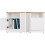 GALAX 30/1D WHITE/ARTISAN BEDSIDE TABLE 1