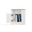 GALAX 30/1D WHITE/ARTISAN BEDSIDE TABLE 9