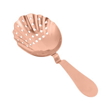 Stainless Steel Bar Strainer Rose Gold Shell Design, FoodGrade Cocktail Ice Strainer For Bartenders, RustResistant Barware Filter
