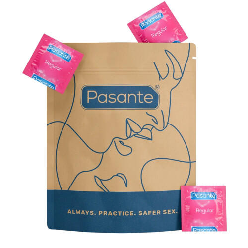 Pasante 36 x Pasante Regular Condoms Bag | Comfort Feeling | Nominal 54mm Width