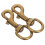 2 coleiras pets c/ fivela metálica, giratório e (bronze) 1